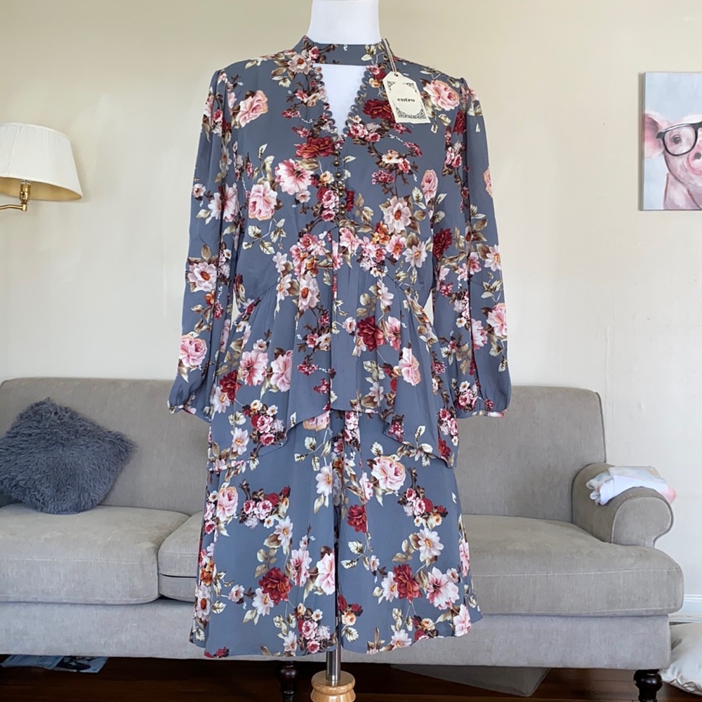 floral dress size L brand Entro